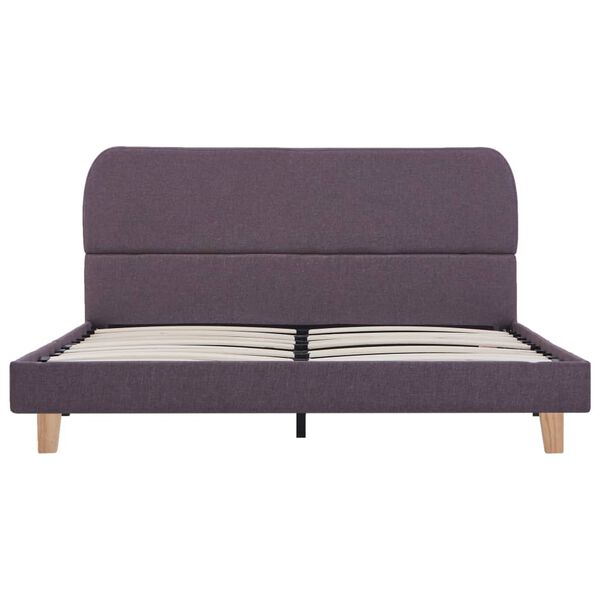 vidaXL Bed Frame without Mattress Taupe Fabric 135x190 cm Double