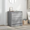 vidaXL Shoe Cabinet Grey Sonoma 60x42x69 cm Engineered Wood