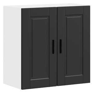 vidaXL Kitchen Wall Cabinet Porto Black Engineered Wood