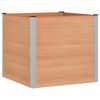 vidaXL Garden Raised Bed Brown 100 x 100 x 91 cm WPC and Aluminium