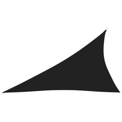vidaXL Sunshade Sail Oxford Fabric Triangular 4x5x6.4 m Black