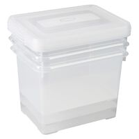 Curver Storage Boxes Set Handy 3x20L Transparent
