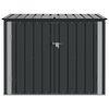 vidaXL Garden Storage Box Black 151.5 x 82 x 110.5 cm Steel