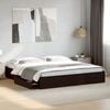 vidaXL Bed Frame with Drawers without Mattress Black 200x200 cm