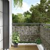 vidaXL Balcony Privacy Screen Stone Look 700x120 cm PVC