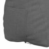 vidaXL Back Pillow Dark Grey 45 x 20 x 35 cm Fabric