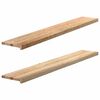 vidaXL Window Sills 2 pcs Untreated 160x25x2 cm Solid Wood Oak