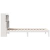 vidaXL Bookcase Bed without Mattress White 90x200 cm Solid Wood Pine