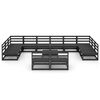 vidaXL 13 Piece Garden Lounge Set Solid Pinewood