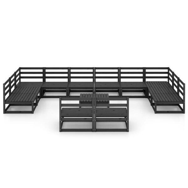 vidaXL 13 Piece Garden Lounge Set Solid Pinewood