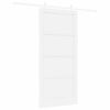 vidaXL Sliding Door White 93 x 202 cm Solid Pine Wood
