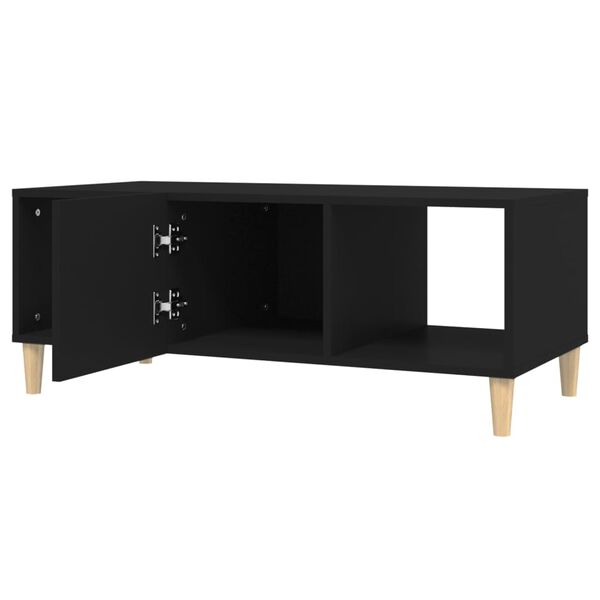 vidaXL Coffee Table Black 102x50x40 cm Engineered Wood