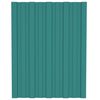 vidaXL Roof Panels 36 pcs Galvanised Steel Green 60x45 cm