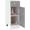 vidaXL Drawer Bottom Cabinet Lyon Concrete Grey 30x46x81.5 cm Engineered Wood