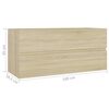 vidaXL Bathroom Furniture Set Sonoma Oak Engineered Wood