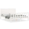 vidaXL Bed Frame without Mattress White 160x200 cm Solid Wood Pine