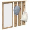 vidaXL Wall-Mounted Coat Rack with Shelf Artisan oak 84 x 10 x 80 cm