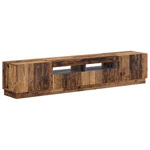 vidaXL 5 Piece LED TV Cabinet Old Wood Engineered Wood