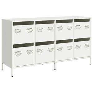 vidaXL Sideboard White 135x39x73,5 cm Cold-rolled Steel