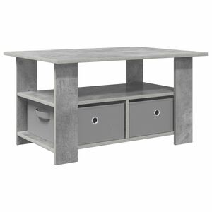 vidaXL Coffee Table Concrete Grey 77 x 55 x 42 cm Engineered Wood