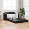 vidaXL Folding Sofa Bed Black 124 x 71 x 78 cm PVC