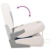 vidaXL Foldable Boat Seat 1 Set with Blue-white Pillow