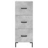 vidaXL Highboard Concrete Grey 34.5x34x180 cm Engineered Wood
