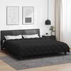 vidaXL Winter Duvet Black and Anthracite 220 x 200 cm Microfiber