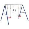 vidaXL Outdoor Swing Set with Swings and Trapeze