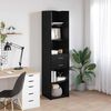 vidaXL Highboard Black Oak 45 x 42.5 x 185 cm Engineered Wood
