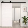 vidaXL Barn Door White 90x1.8x204.5 cm Solid Wood Pine