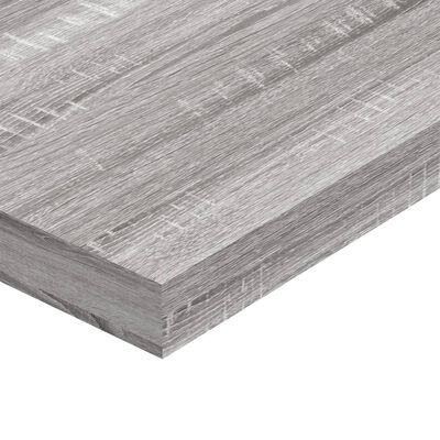 vidaXL Wall Shelves 4 pcs Grey Sonoma 100x10x1.5 cm Engineered Wood
