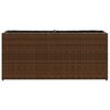 vidaXL Garden Planter with 2 Pots Brown 90x20x40 cm Poly Rattan