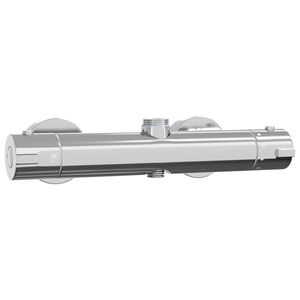 vidaXL Thermostatic Shower Mixer Stainless Steel 201 27 x 8 x 6 cm