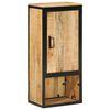 vidaXL Bathroom Cabinet 40x27x90 cm Solid Wood Mango and Iron