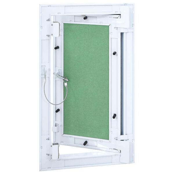 vidaXL Access Panel Green and Silver 25 x 45 cm