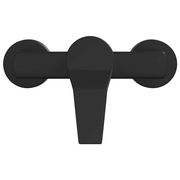 vidaXL Shower Mixer Tap Black G 1 / 2 inches Brass