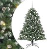 vidaXL Artificial Christmas Tree with 150 LEDs with Stand Green 150 cm