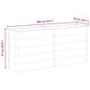 vidaXL Garden Raised Bed 200x50x91 cm WPC Grey