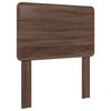 vidaXL Bed Frame with Headboard Brown Oak 90 x 200 cm Solid Pine Wood