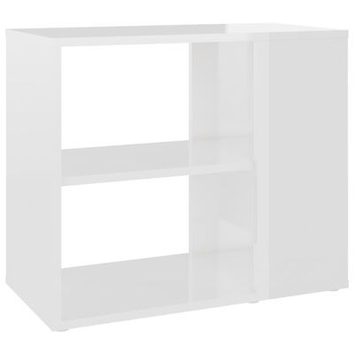 vidaXL Side Cabinet High Gloss White 60x30x50 cm Engineered Wood