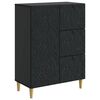 vidaXL Sideboard Black 66 x 34.5 x 90 cm Engineered Wood