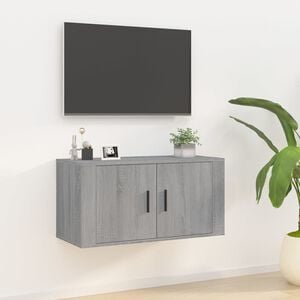 vidaXL Wall Mounted TV Cabinet Grey Sonoma 80x34,5x40 cm