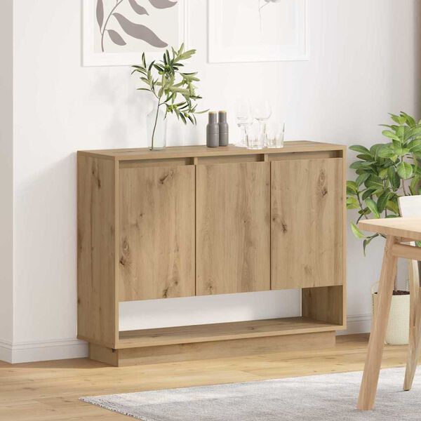 vidaXL Sideboard Artisan Oak 97 x 29 x 75 cm Engineered Wood