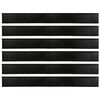 vidaXL Screw-on Door Brush Seals 6 pcs Black 100 cm Aluminium Alloy
