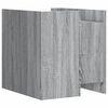 vidaXL Bedside Cabinet Grey Sonoma 45x50x50 cm Engineered Wood