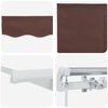 vidaXL Retractable Awning Manual Brown 250 x 200 cm Fabric