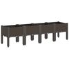 vidaXL Garden Planter with Legs Brown 160x40x42 cm PP
