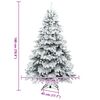 vidaXL Artificial Christmas Tree with 300 LEDs White 180 cm PE and PVC
