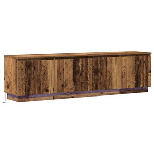 vidaXL TV Cabinet Old Wood 180 x 38 x 49 cm Engineered Wood